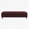 Zelko Boucle 2 Seater  Ottoman Bench in Pink Color