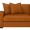 Lawson 3 Seater Sofa In Leatherette Brown Color