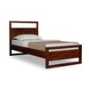 Turner Solid Wood Single  Size Bed Without Storage (Dark Oak Finish)