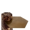 Rico Marble Side Table in Beige Colour