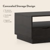 Zephyr Storage Coffee Table in American Walnut Finish