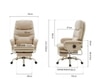 Kepler Brooks Divine Premium Composite Leather Chair in White Colour