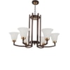 Eliante 6-Light Chandelier, Mild Steel Modern Ceiling Light Fixture For Living Room Dining Room