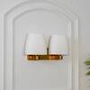 Elstead Dual Light Antique Brass Wall Light