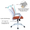 Mmarveal Mid Back Ergonomic Chair in Orange Colour