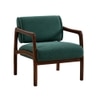 Citrus Boucle Fabric Arm Chair in Green