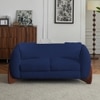 Amala Velvet 2 Seater Sofa in Navy Blue Colour