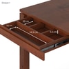 Atlas Solid Wood 8 Seater Storage Dining Table In Honey Finish