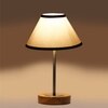Devansh Multicolor Cotton Table Lamp With  Natural  Wood Base  & Steel Pipe (10X16.25 Inches)-33