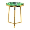Metalsmith Metal Side Table in Gold Finish