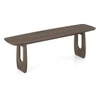 Aero Solid Wood Dining Bench In Danish Walnut Finish