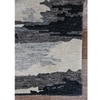 Holden Dark Gray Abstract Hand-Tufted Viscose 5X3 Feet Carpet