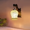 Devansh Solid Wood Electric Wall Light in Brown Colour with Multi Shade Count of 1 Light