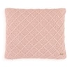Shannon Pale Pink Knitted Cushion Cover  16X16 Inches