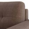 Verona Essential 1 Seater Fabric Sofa in Daschund Brown Colour