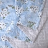 Diya Blue Floral Cotton Comforter Double Bed Reversible 350 Gsm Size 240 X 220 Cms