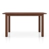 Dane Solid Wood 6 Seater Compact Dining Table In Honey Finish