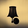 Devansh Gold Wall Mounted Lamp With Black Cotton Shade