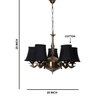 Devansh Gold Wall Mounted Lamp With Black Cotton Shade