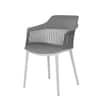 Kepler Brooks Senora Cafeteria Dining Chair in Grey Colour