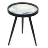 Oceara Solid Wood Side Table in Ocean Blue Finish