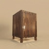 Renard Beige Jute Floor Lamp with Beige Jute Base