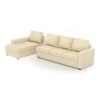 Apollo Compact Sofa (Colour : Cream, Cushion : Soft, Seating Capacity : Left Aligned 3 Seater + Left Aligned Chaise)