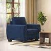 Luna 1 Seater Fabric Sofa (Marine Blue)