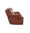 Tigris Leatherette 2 Seater Manual Recliner Sofa in Brown