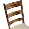 Newport Sheesham Wood   Set of 2 Dining Chairs in Jute Beige     TEAK FINISH
