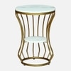Velo Metal Side Table in Gold Colour