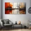 The Castle Decor Abstract Art Wall Painting Wooden Framed Digital Painting 27x48 Inch (Style 28)