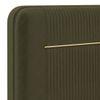 Milan Engineered Wood King Size Beds With Storage In Deep Olive Velvet