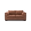 Trissino 2 Seater Luxury Italian Leather Sofa In Cognac Colour