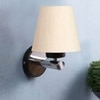 Devansh Metal Electric Wall Light in off-white Colour with off-white Shade Count of 1 Light