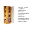 Hexa Red Wooden 1 Door Wardrobe with Hanging Space in Giant Wood and Frosty White Colour