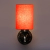 Devansh Metal Electric Wall Light in Antique Gold Colour with Orange Shade Count of 1 Light