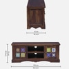 Sheesham Wood TV Unit in Provincial Teak Finish for TVs up to 50 Inches