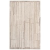 Handmade Wool Area Rug Modern Abstract Beige 5 x 7 Feet Carpet