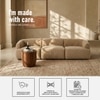 Zenliving Wood 3 Seater With Upholstery Non Storage Sofa In Brown Colour