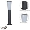 Gada Bollard Outdoor Garden Park Driveway Light In Black & White Finish