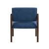 Citrus Boucle Fabric Arm Chair in Blue