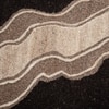 Abstract Black Natural Wool Wall Art 2 Panel Set 4 x 2 Feet