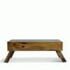 Ohio Sheesham Wood Contemporary Foldable Laptop Table in Teak Finish