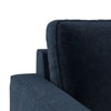 Apollo Compact 3 Seater Fabric Sofa in Cobalt Colour