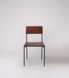 Bunder Solid Wood Dining Chair In Dark Brown Finish