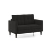 Winston 2 Seater Fabric Sofa in Asphalt Grey Colour