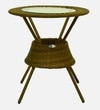 Ballarat  Wicker Table And Chair Set In Beige Dual Tone Finish