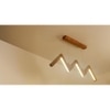 ZigZag 36 Brown Wooden LED Hanging Lamp