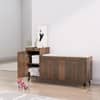 Hexa Red Engineered Wood Shoe Rack in Flower Wenge Colour